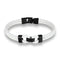 MKENDN High quality Retro Bracelets Fashion Jewelry Leather Bracelet Men Wristband Bracelets For Women Best Gift Pulsera-Black white-JadeMoghul Inc.
