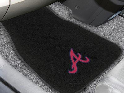 Custom Car Mats MLB Atlanta Braves 2-pc Embroidered Car Mat Set