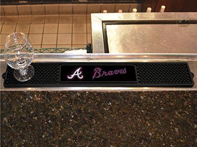 BBQ Store MLB Atlanta Braves Drink Tailgate Mat 3.25"x24"