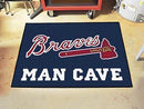 Floor Mats MLB Atlanta Braves Man Cave All-Star Mat 33.75"x42.5"