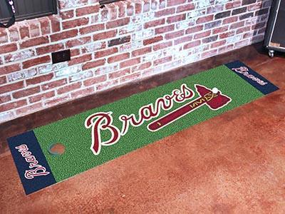 Runner Rugs MLB Atlanta Braves Putting Green Runner 18"x72" Golf Accessories