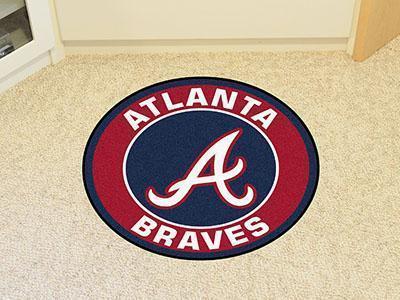 Round Area Rugs MLB Atlanta Braves Roundel Mat 27" diameter