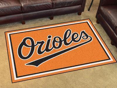 4x6 Rug MLB Baltimore Orioles 4'x6' Plush Rug