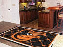 5x8 Rug MLB Baltimore Orioles Cartoon Bird 5'x8' Plush Rug