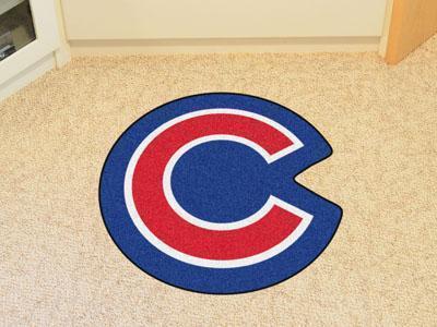 Logo Mats MLB Chicago Cubs Mascot Custom Shape Mat