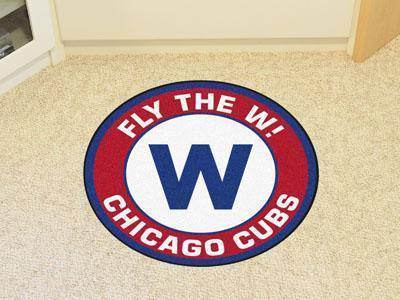 Round Outdoor Rugs MLB Chicago Cubs Roundel Mat 27" diameter
