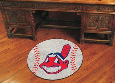 Round Rugs For Sale MLB Cleveland Indians Baseball Mat 27" diameter