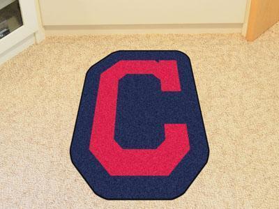 Custom Logo Rugs MLB Cleveland Indians Mascot Custom Shape Mat