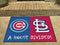 Large Area Rugs Cheap MLB Cubs Cardinals House Divided Rug 33.75"x42.5"