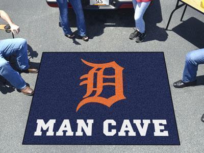 BBQ Grill Mat MLB Detroit Tigers Man Cave Tailgater Rug 5'x6'