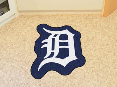Custom Area Rugs MLB Detroit Tigers Mascot Custom Shape Mat