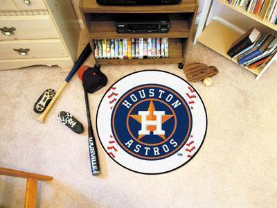 Round Area Rugs MLB Houston Astros Baseball Mat 27" diameter