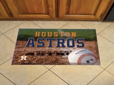 Welcome Mat MLB Houston Astros Scraper Mat 19"x30" Ball