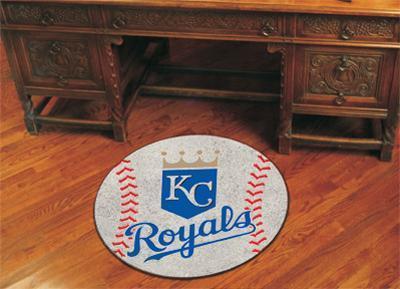 Round Area Rugs MLB Kansas City Royals Baseball Mat 27" diameter