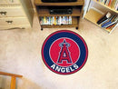 Round Outdoor Rugs MLB Los Angeles Angels Roundel Mat 27" diameter