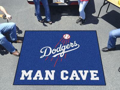 BBQ Store MLB Los Angeles Dodgers Man Cave Tailgater Rug 5'x6'