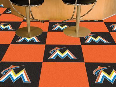 Cheap Carpet MLB Miami Marlins 18"x18" Carpet Tiles