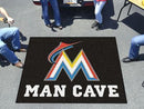 BBQ Mat MLB Miami Marlins Man Cave Tailgater Rug 5'x6'