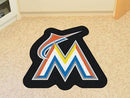 Logo Mats MLB Miami Marlins Mascot Custom Shape Mat