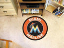 Round Rugs MLB Miami Marlins Roundel Mat 27" diameter