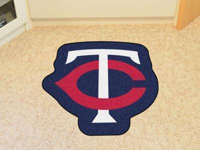 Custom Size Rugs MLB Minnesota Twins Mascot Custom Shape Mat