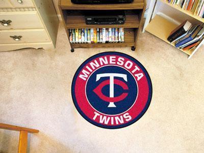Round Outdoor Rugs MLB Minnesota Twins Roundel Mat 27" diameter