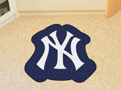 Custom Area Rugs MLB New York Yankees Mascot Custom Shape Mat