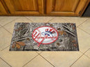 Outdoor Welcome Mats MLB New York Yankees Primary Logo Scraper Mat 19"x30" Camo