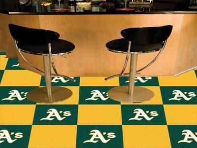 Carpet Flooring MLB Oakland Athletics 18"x18" Carpet Tiles