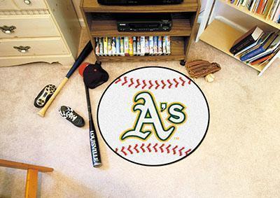 Round Rugs For Sale MLB Oakland Athletics Baseball Mat 27" diameter