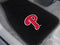 Rubber Car Mats MLB Philadelphia Phillies 2-pc Embroidered Front Car Mats 18"x27"