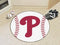 Round Rugs MLB Philadelphia Phillies Baseball Mat 27" diameter