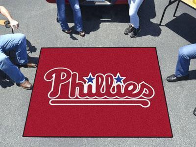 BBQ Grill Mat MLB Philadelphia Phillies Tailgater Rug 5'x6'