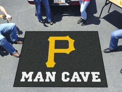 BBQ Grill Mat MLB Pittsburgh Pirates Man Cave Tailgater Rug 5'x6'