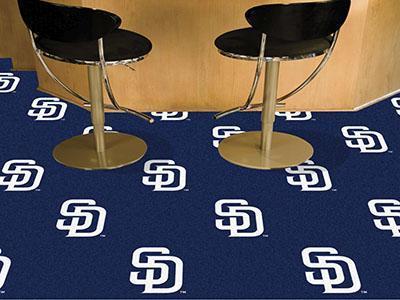 Cheap Carpet MLB San Diego Padres 18"x18" Carpet Tiles