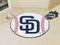 Round Area Rugs MLB San Diego Padres Baseball Mat 27" diameter