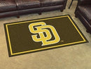 4x6 Area Rugs MLB San Diego Padres Brown/Yellow 4'x6' Plush Rug