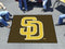 BBQ Mat MLB San Diego Padres Brown/Yellow Tailgater Rug 5'x6'