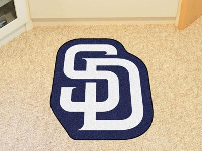 Custom Floor Mats MLB San Diego Padres Mascot Custom Shape Mat