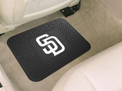 Rubber Car Floor Mats MLB San Diego Padres Utility Car Mat 14"x17"