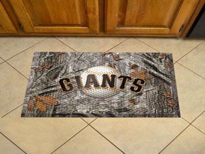 Welcome Door Mat MLB San Francisco Giants Scraper Mat 19"x30" Camo