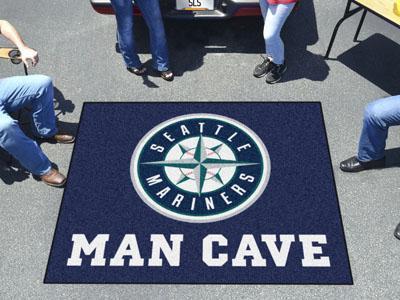 BBQ Accessories MLB Seattle Mariners Man Cave Tailgater Rug 5'x6'