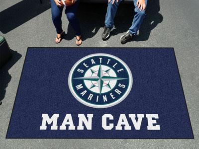 Indoor Outdoor Rugs MLB Seattle Mariners Man Cave UltiMat 5'x8' Rug