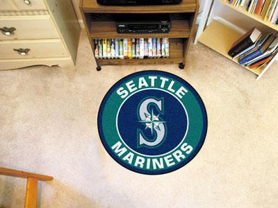 Round Outdoor Rugs MLB Seattle Mariners Roundel Mat 27" diameter