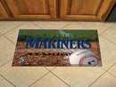 Custom Welcome Mats MLB Seattle Mariners Scraper Mat 19"x30" Ball