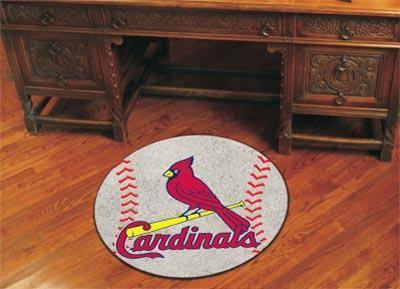 Round Rugs For Sale MLB St. Louis Cardinals Baseball Mat 27" diameter