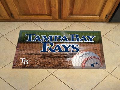 Welcome Mat MLB Tampa Bay Devil Rays Scraper Mat 19"x30" Ball