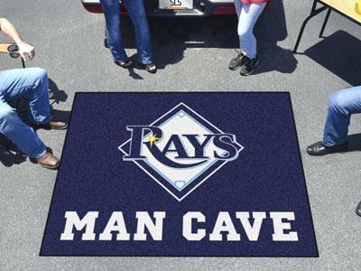 BBQ Mat MLB Tampa Bay Rays Man Cave Tailgater Rug 5'x6'