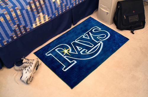 Indoor Outdoor Rugs MLB Tampa Bay Rays Starter Rug 19"x30"