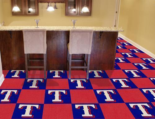 Carpet Flooring MLB Texas Rangers 18"x18" Carpet Tiles